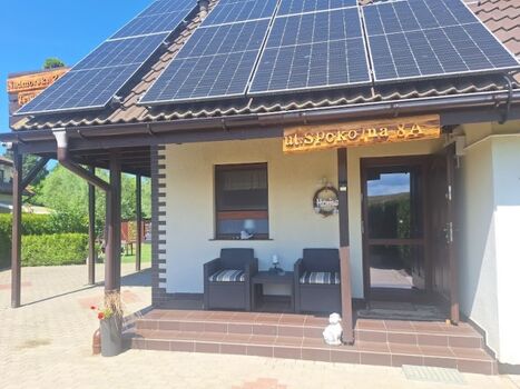 Vorderseite des Hauses