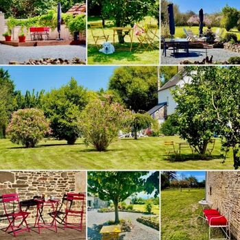 Sitzplätze rund ums Haus