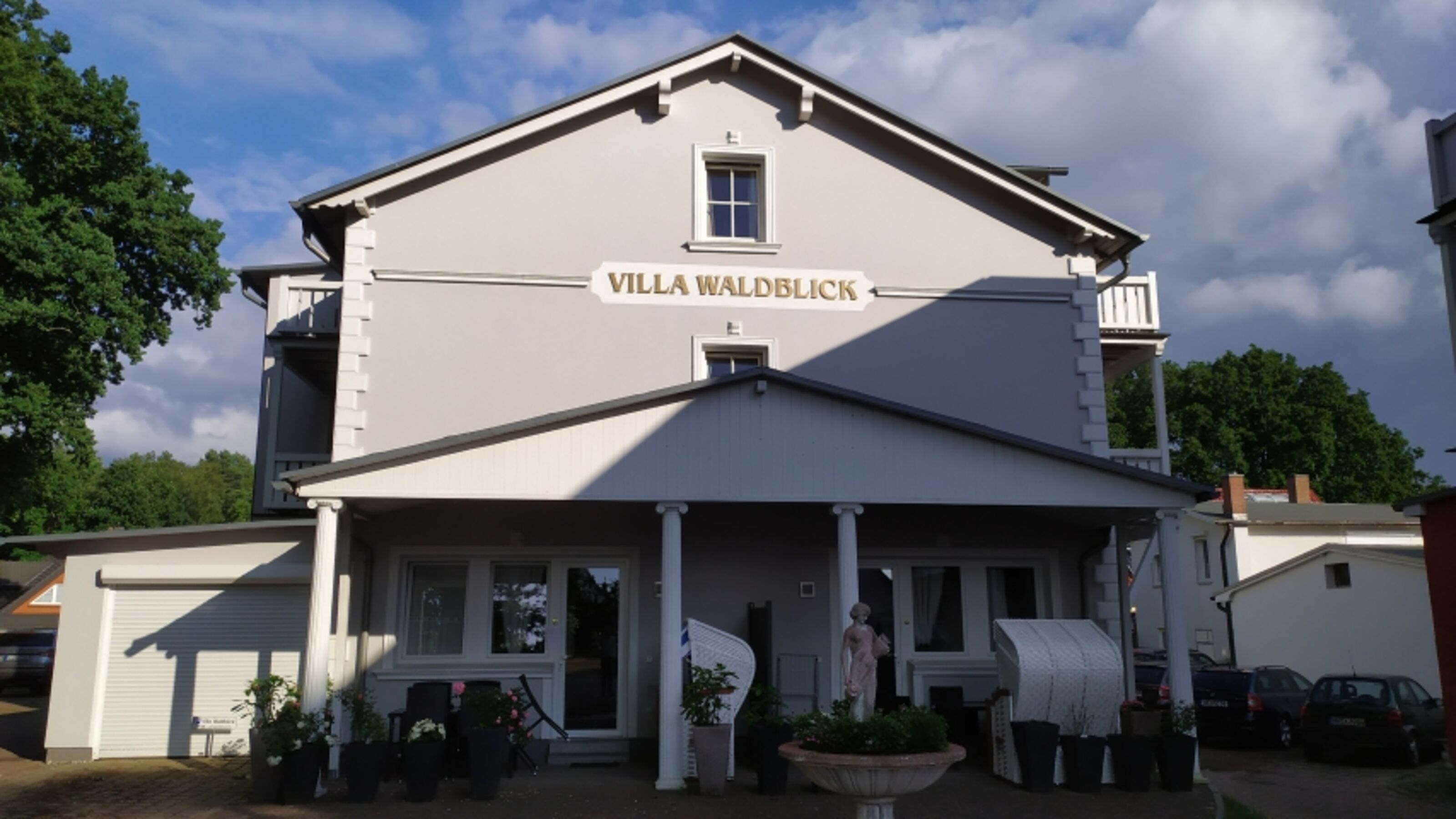 Villa Waldblick Ostseebad Baabe -FeWo - hundefreundlich - Balkon