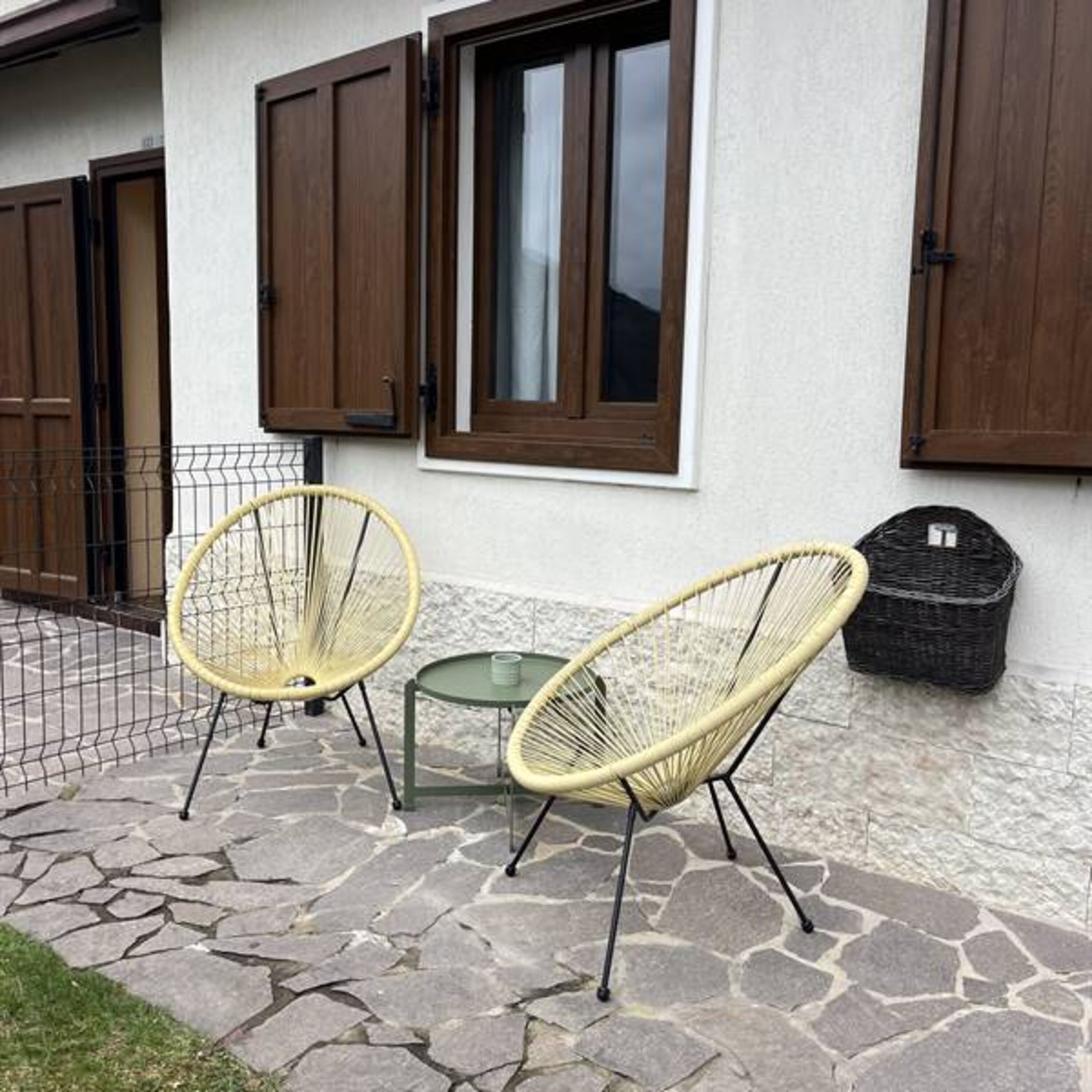 eingezäunte Terrasse
