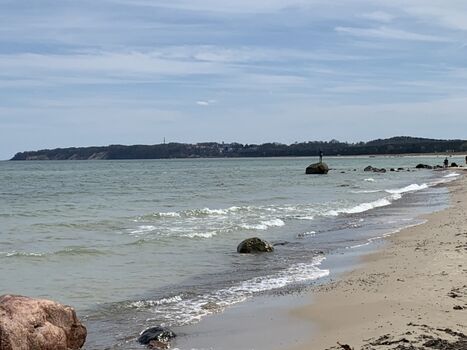 weißer Sandstrand im Ostseebad Baabe