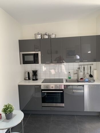 Blick auf die Küchenzeile