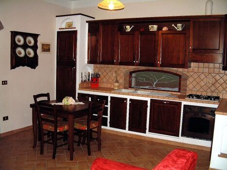 Rustikale toskanische Küche