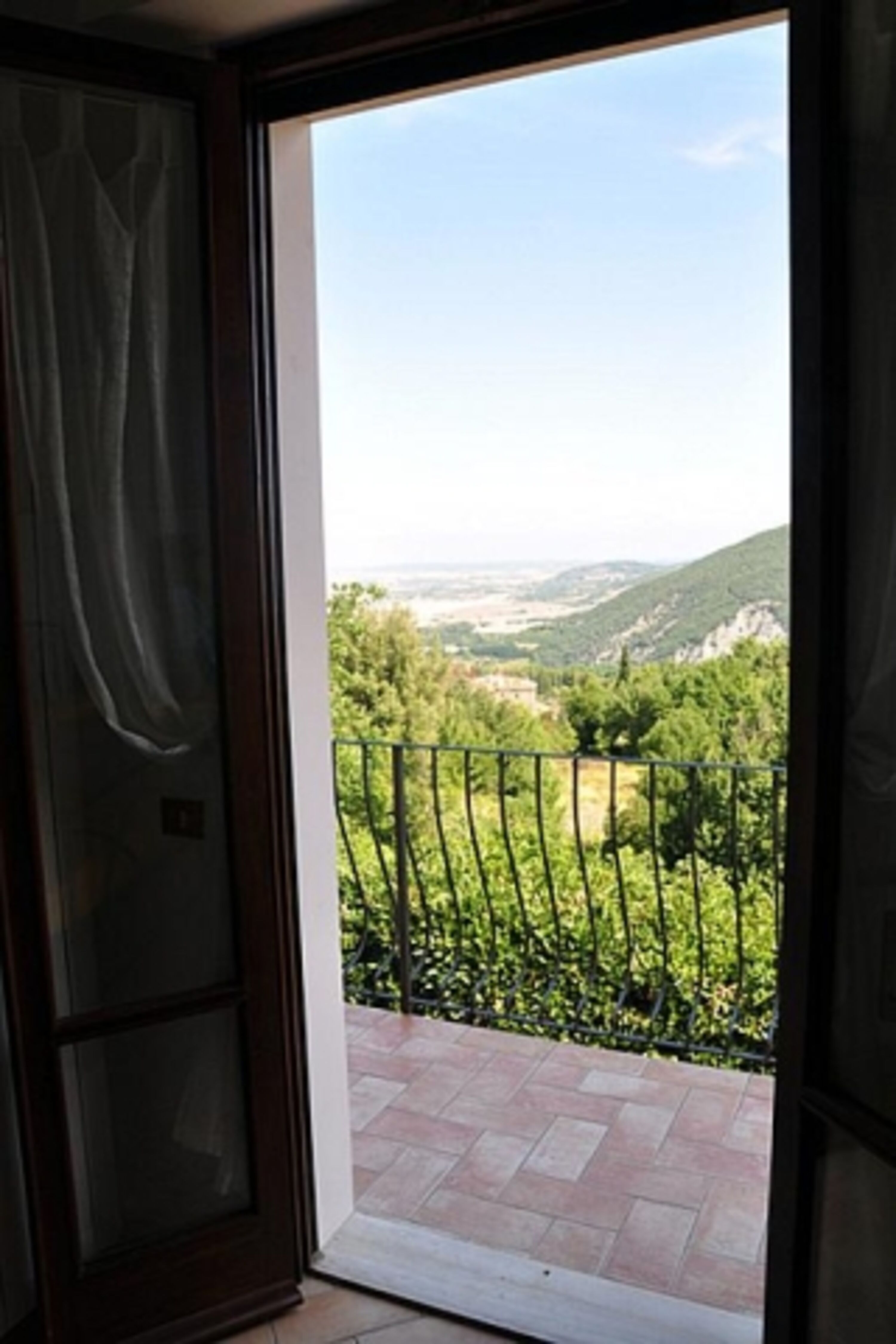 Panorama von der Terrasse des Hauptschlafzimmers