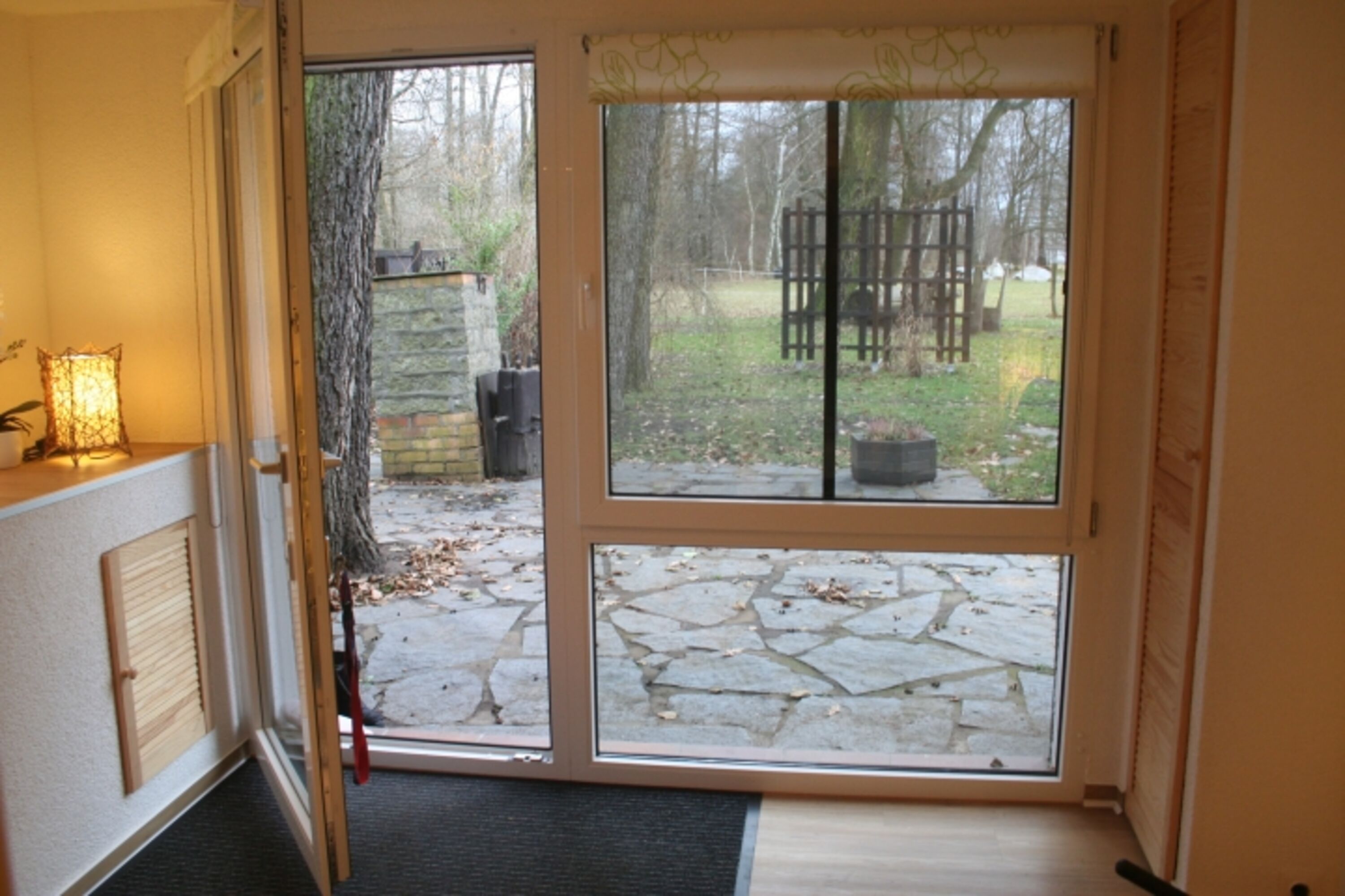 Blick aus der Sauna