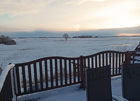Blick von der Südterrasse im Winter