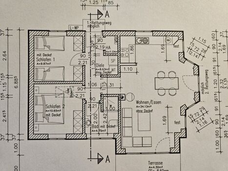 Grundriss Ferienhaus Fördezauber