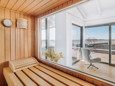 Sauna mit Wasserblick