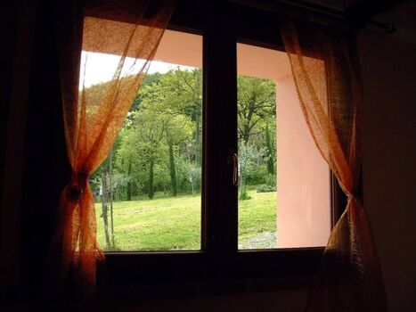 Panorama aus dem Wohnzimmerfenster