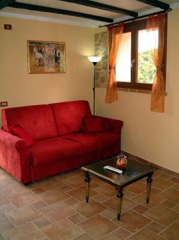 Rustikales toskanisches Wohnzimmer