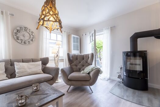 Wohnbereich mit Kaminofen