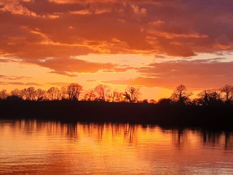 Sonnenuntergang an der Schlei 