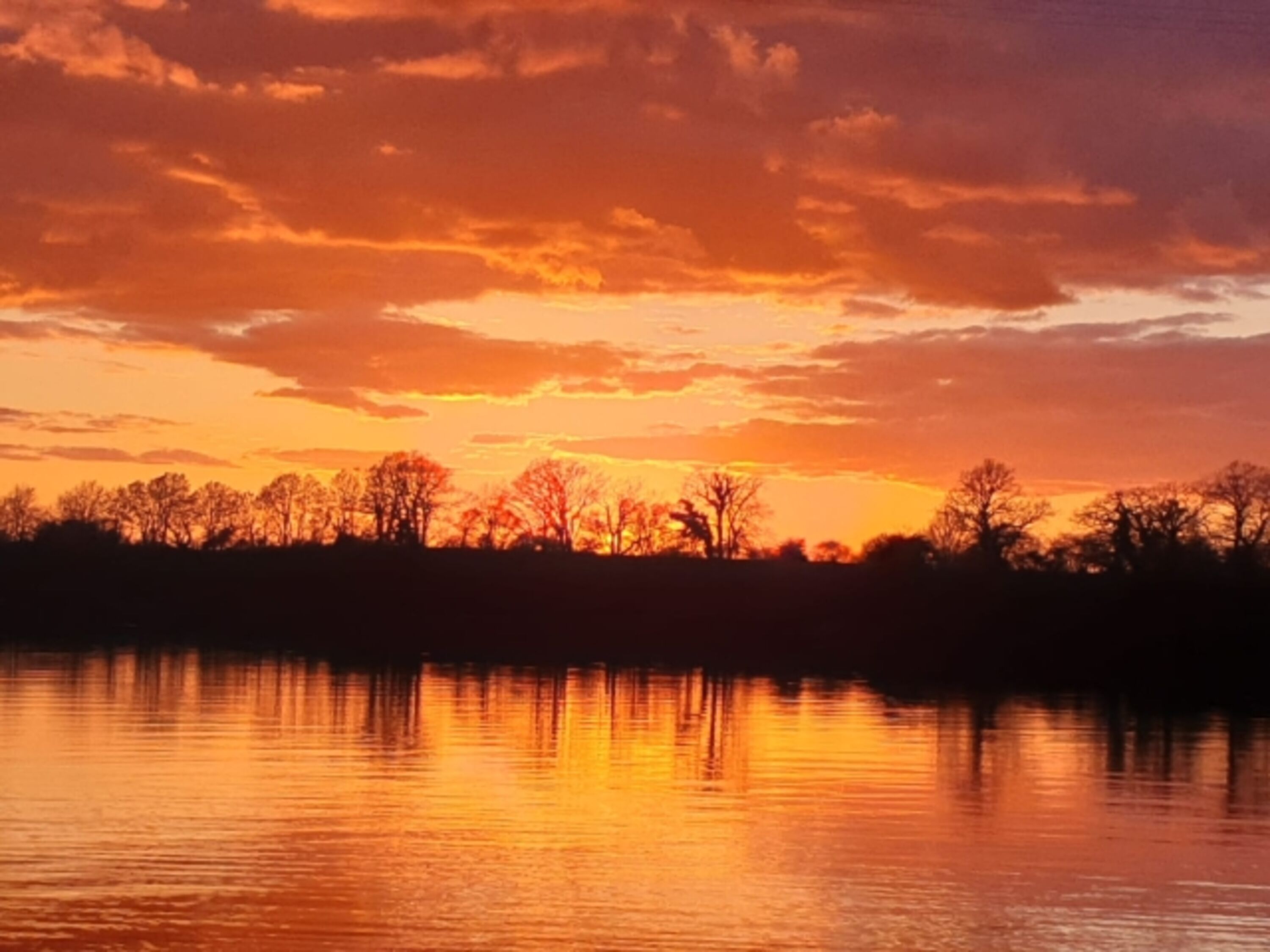 Sonnenuntergang an der Schlei 