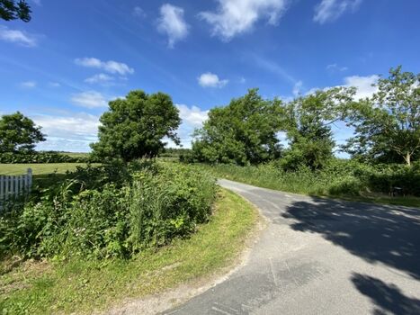 Vor dem Haus geht´s geradewegs in die Marsch