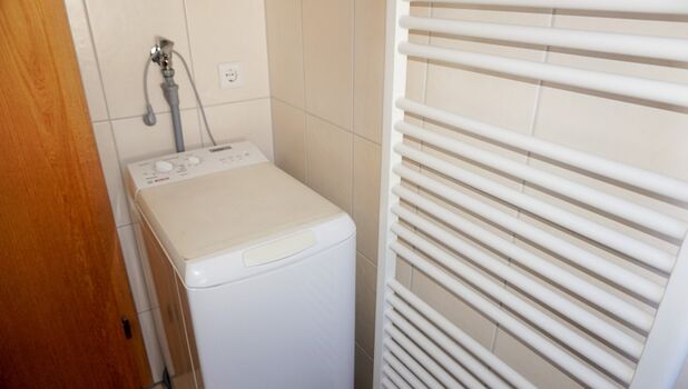 Waschmaschine im Bad