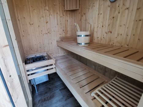 Blick in den Schwitzraum