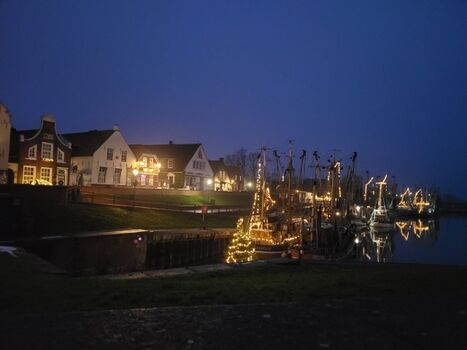 Wintersaison am Hafen