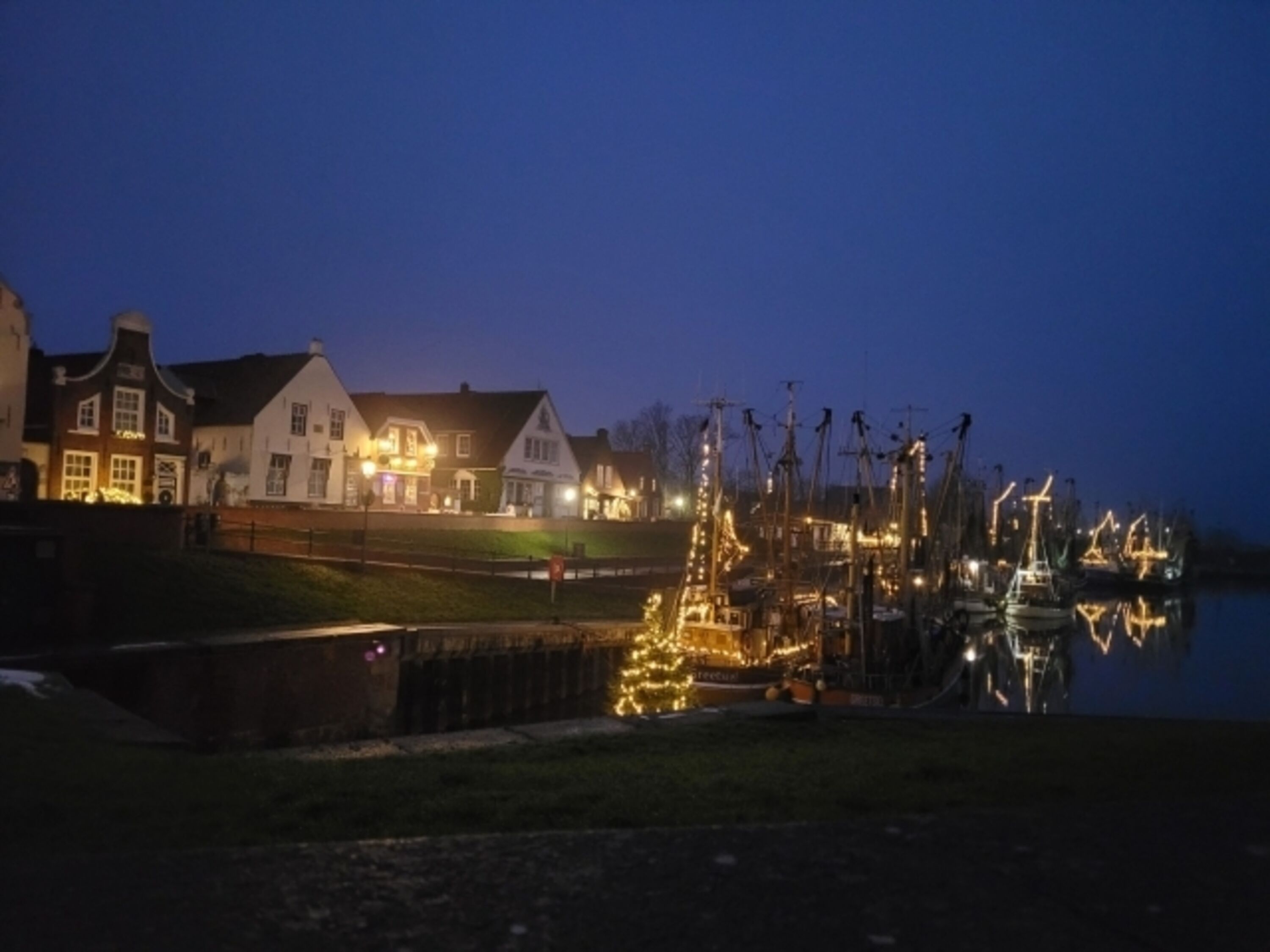 Wintersaison am Hafen