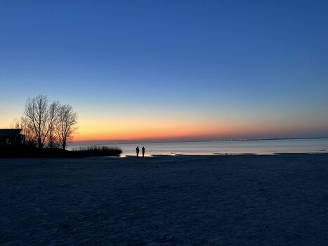 Sonnenuntergang am Strand