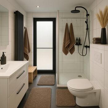 Badezimmer 1 mit WC und Regendusche