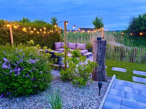 Lounge Ecke im Garten