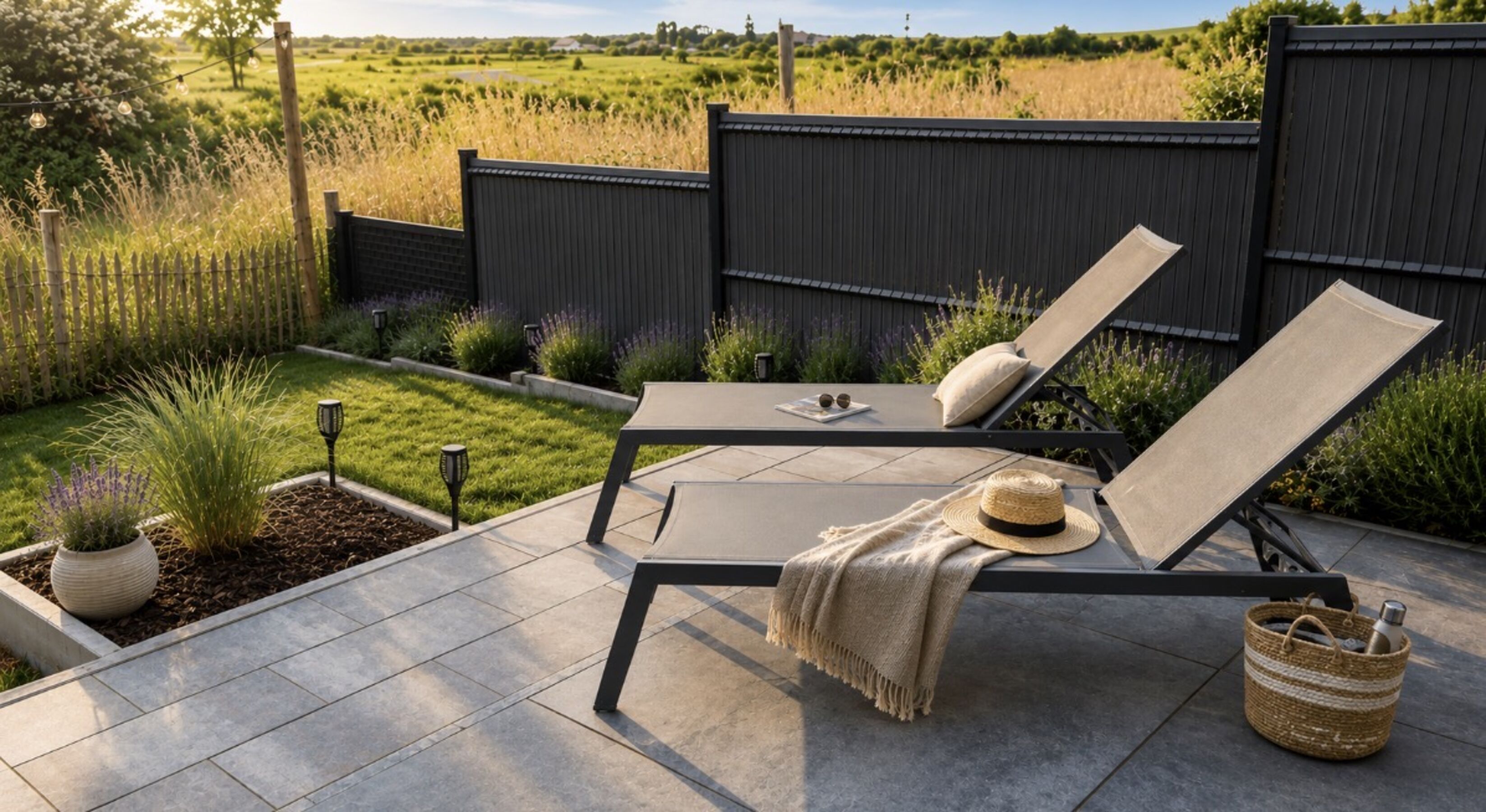 Sonnenliegen zum relaxen und entspannen