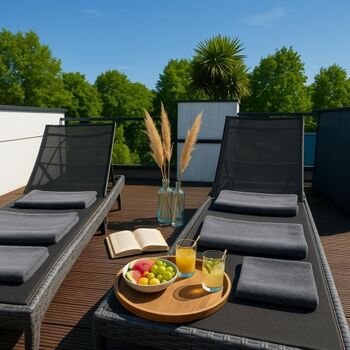 Relax Liegen auf der Dachterrasse