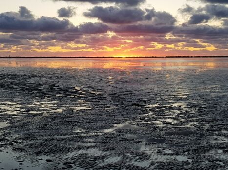 Strand bei Sonnenuntergang