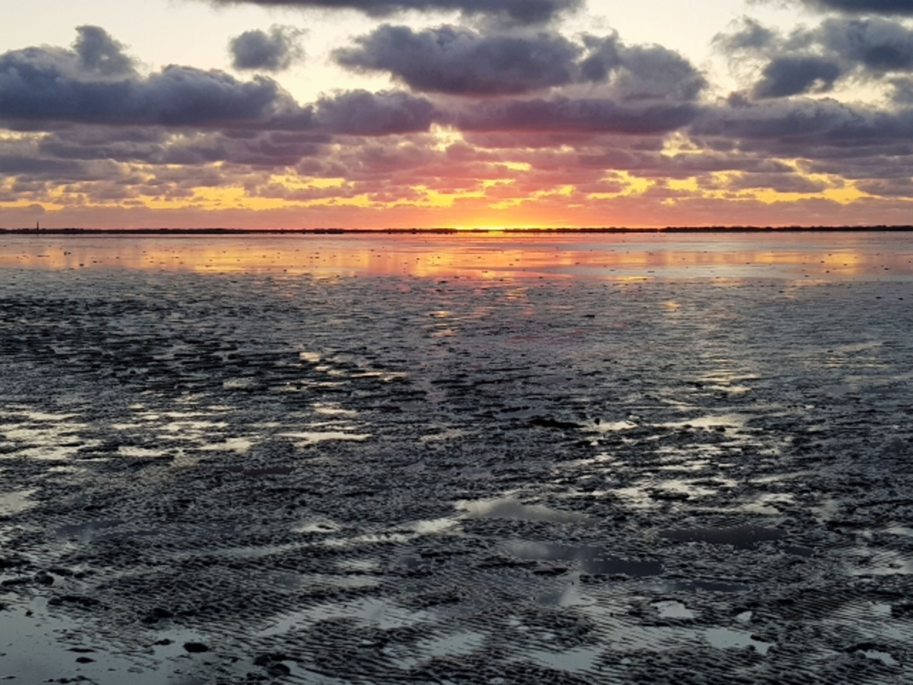 Strand bei Sonnenuntergang