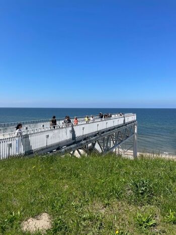 Aussichtsplattform in Trzesacz