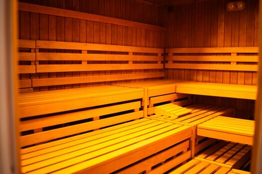 Sauna im EG des Gebäudes