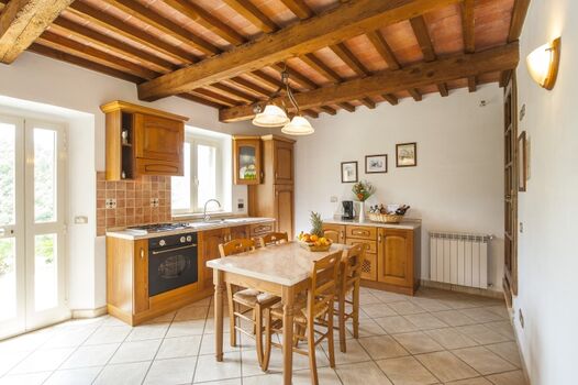 Kochen mit Aussicht auf die Natur der Toscana...