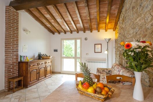 Die warmen und gemütlichen Einrichtungen Ihrem Apartment...