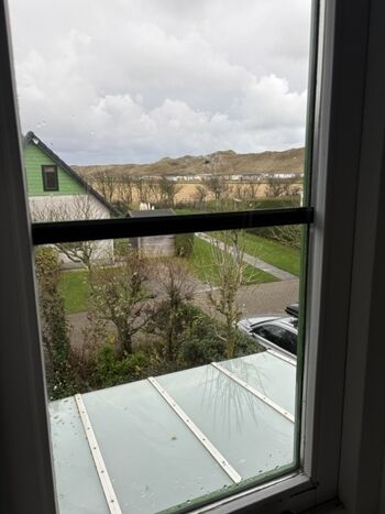 Blick auf die Dünen aus dem SZ Fenster