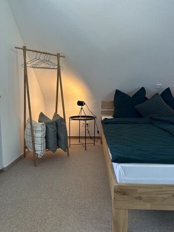 Echtholz Eichenbett mit Emma-Matratze