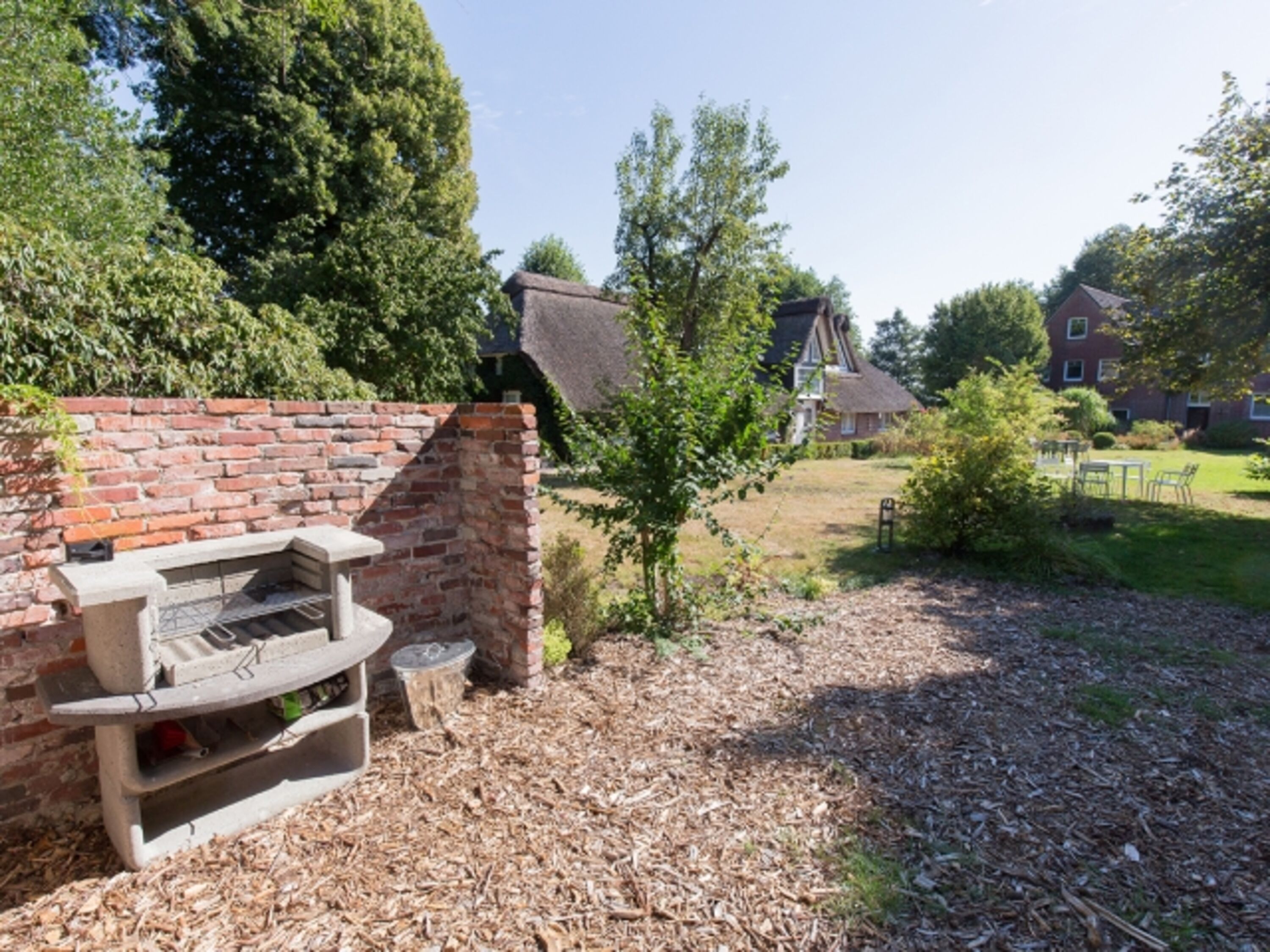 Grillecke im Garten
