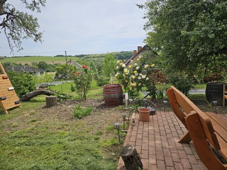 Aussicht auf Terrasse