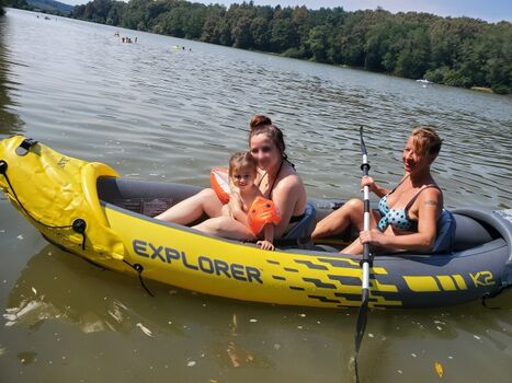 Kanu fahren auf dem Bernsteinsee