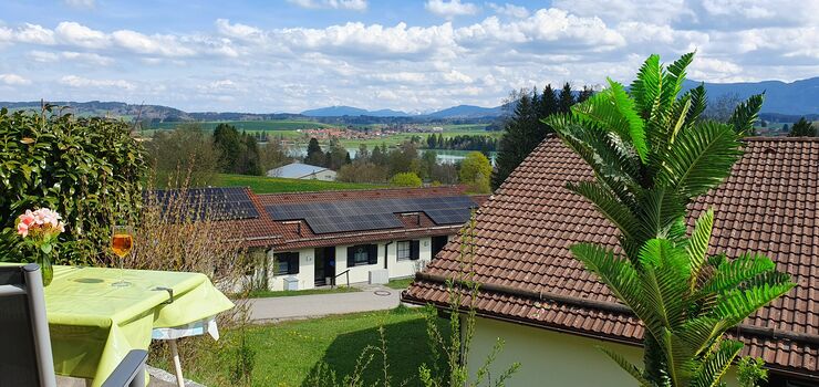 windgeschützte Terrasse mit Traumaussicht