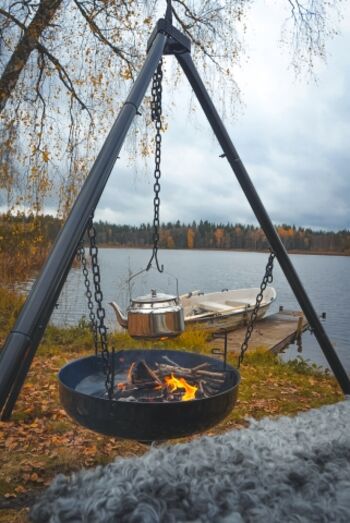 Lagerfeuerstelle am See 