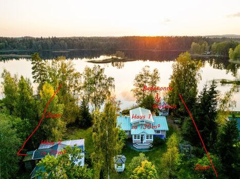 Übersicht über das Grundstück der Kristallvilla