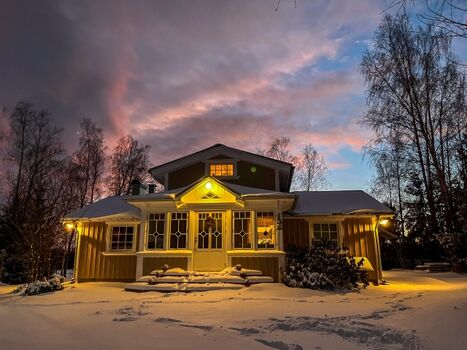 Das Haupthaus der Kristallvilla ist super isoliert und so besonders für den Winter geignet