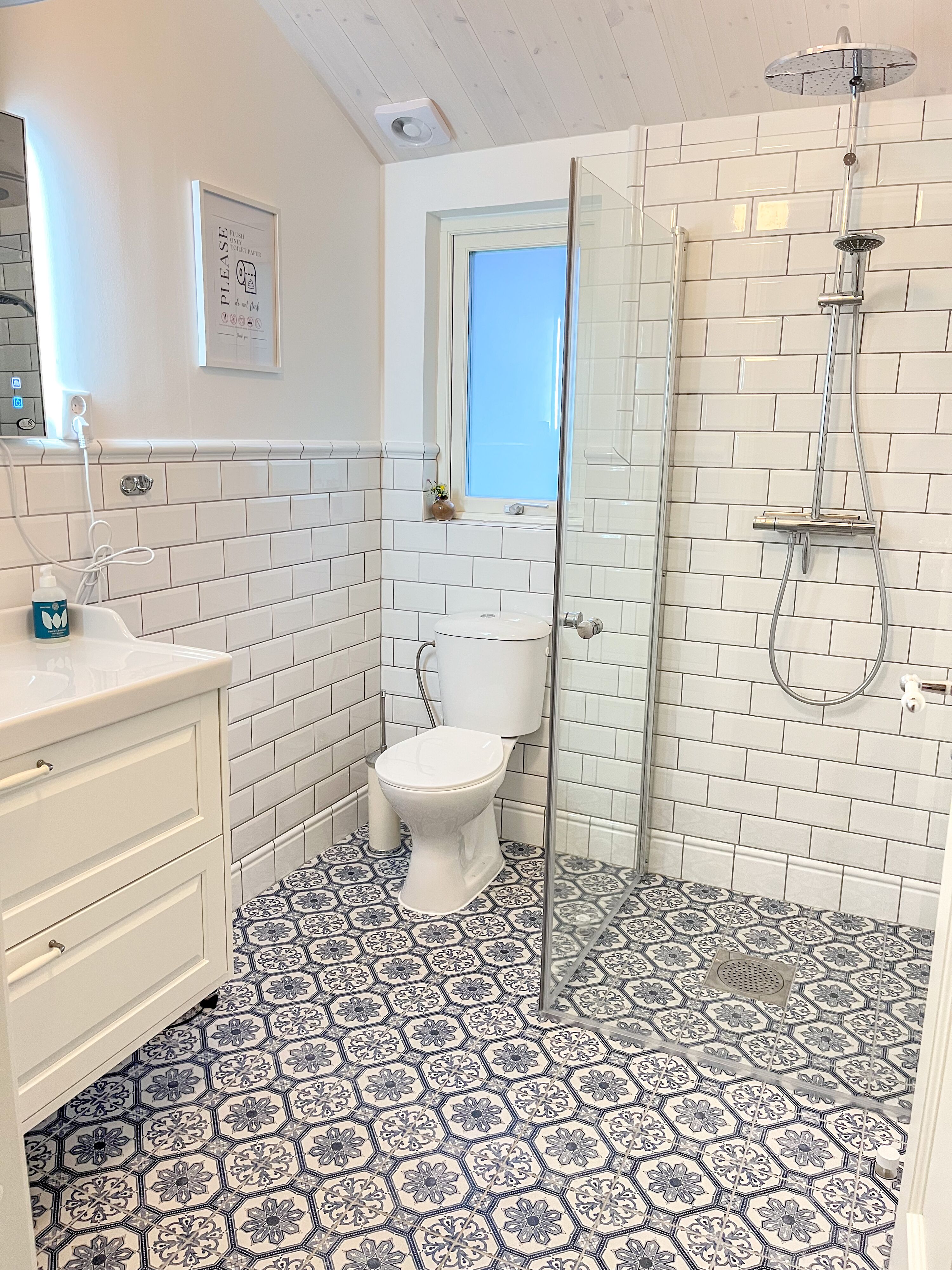 Bad mit Dusche und WC im Gästehaus