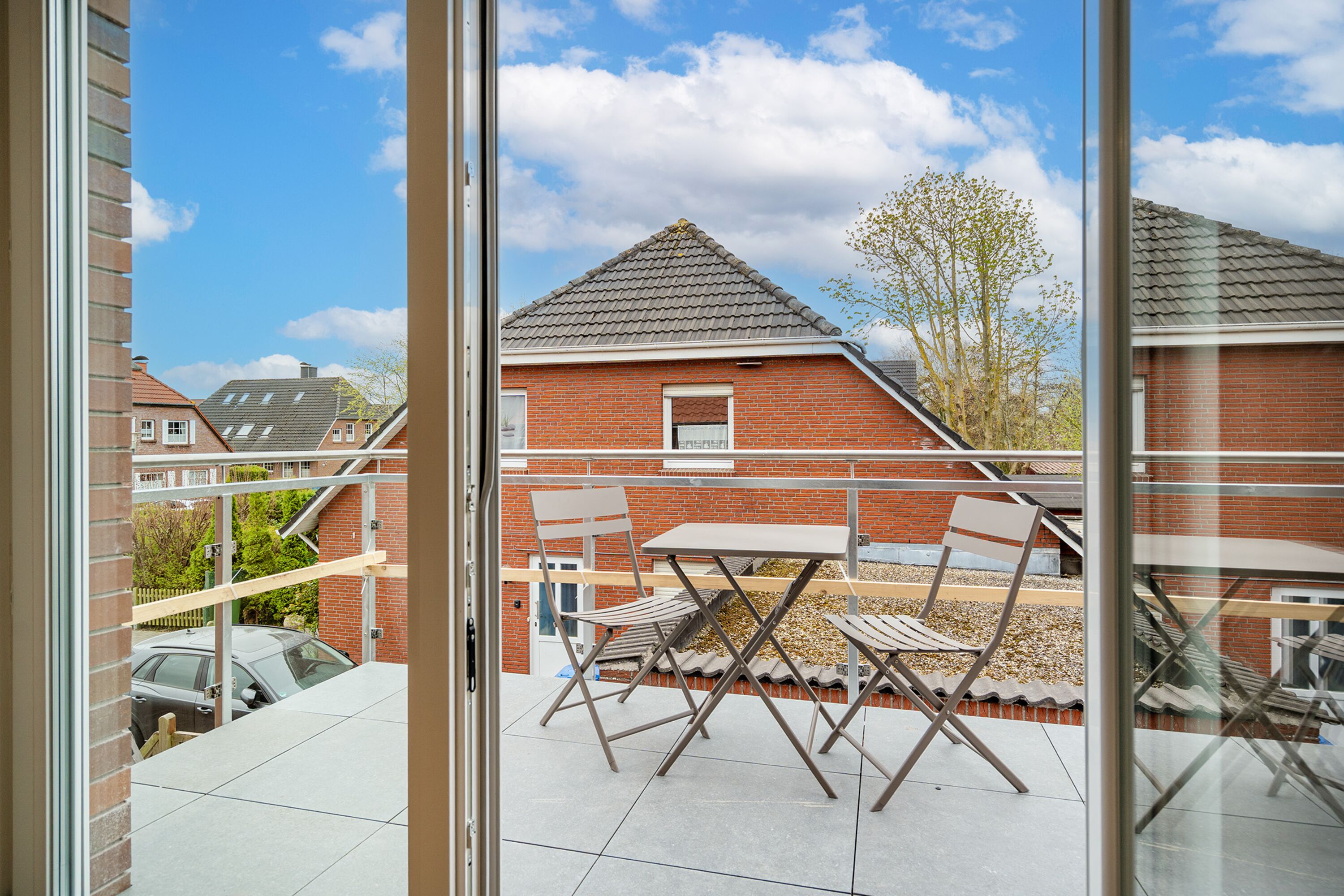 Blick auf den Balkon