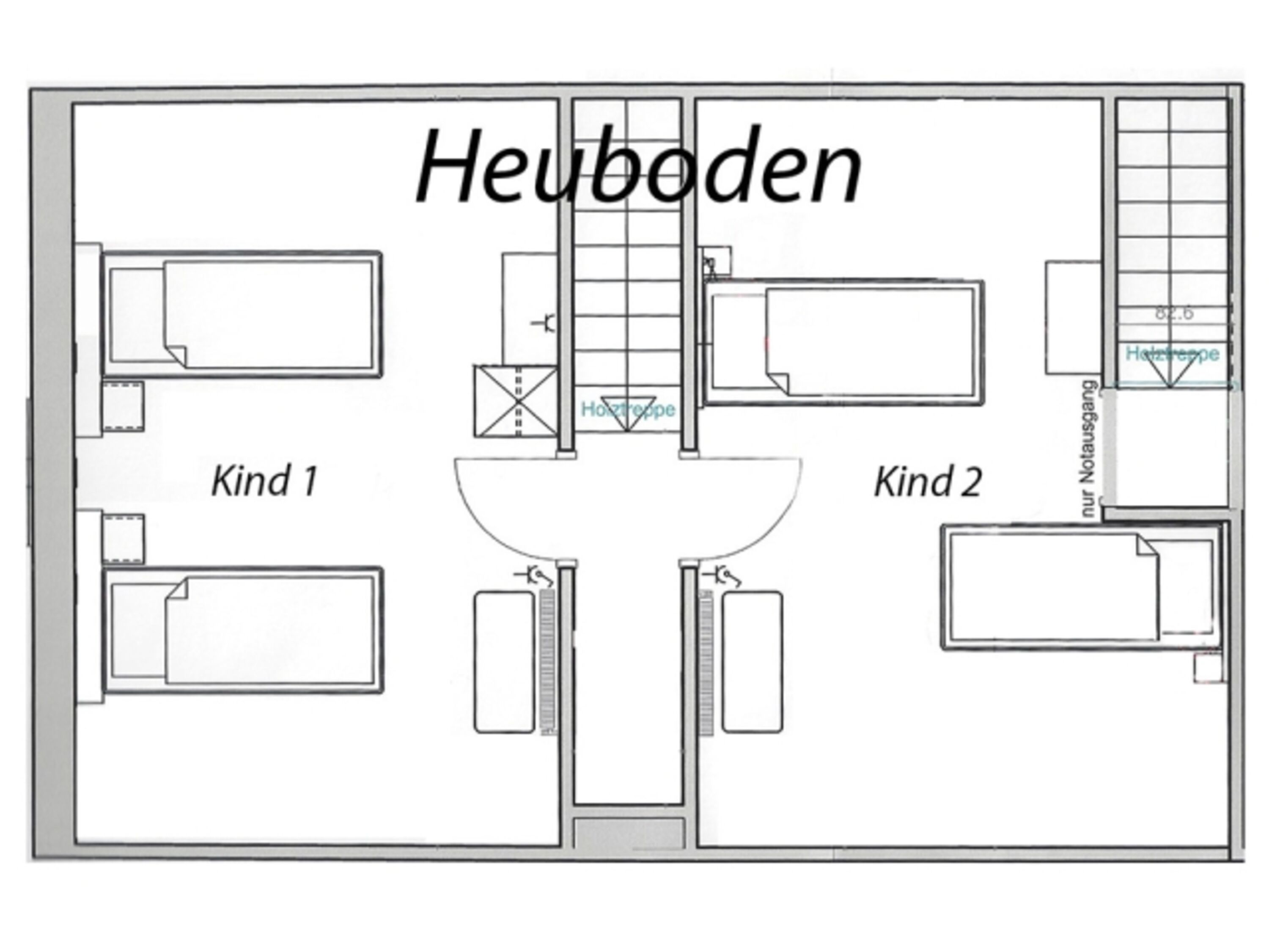 Grundriss Heuboden OG