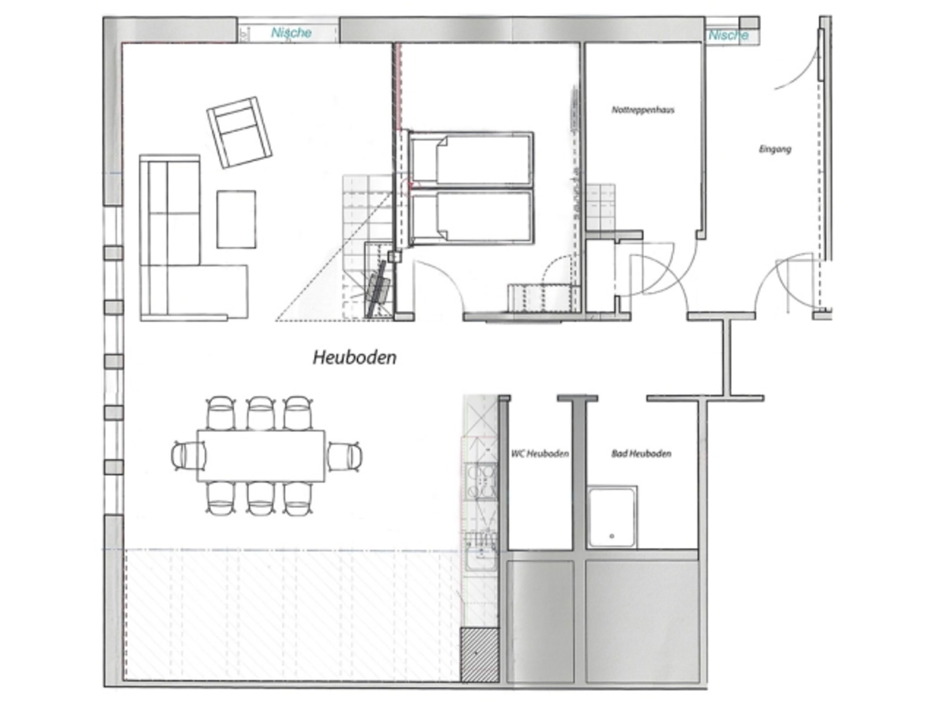 Grundriss Heuboden