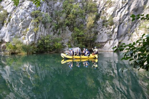 ca. 60 Minuten zum Rafting im Cetina Canyon