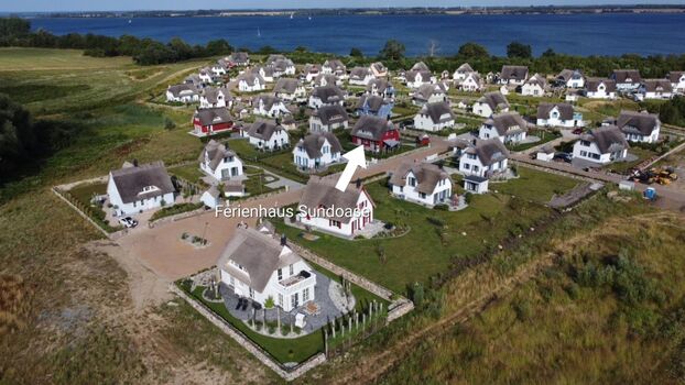 Ferienhaussiedlung von oben