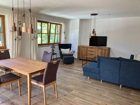 Essplatz im Wohnzimmer