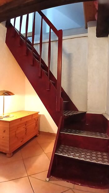 Treppe zum Schlafzimmer
